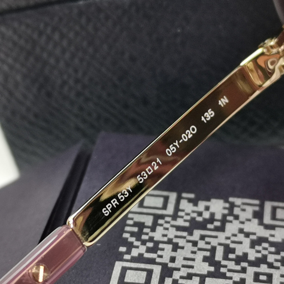 NWT Prada 53YS Buganville Opal Square 53mm Sunglasses main image 4